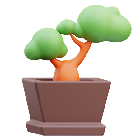 Maceta de bonsái  3D Icon