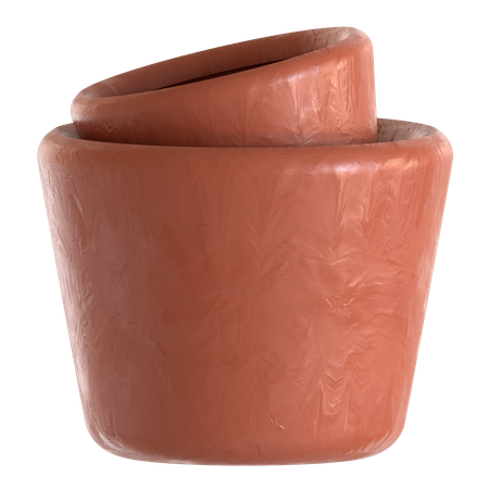 Maceta de terracota  3D Icon