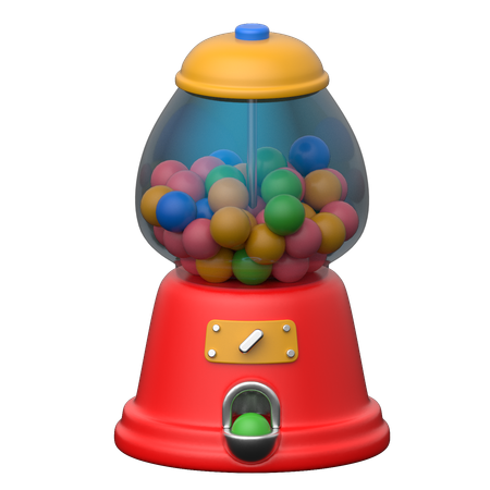 Machine à boules de gomme  3D Icon