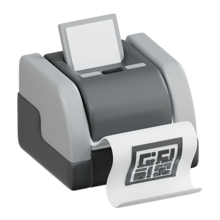 Machine à code-barres  3D Icon