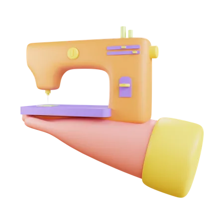 Machine à coudre  3D Illustration