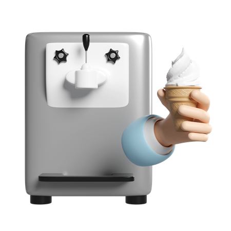 Machine à glace  3D Icon