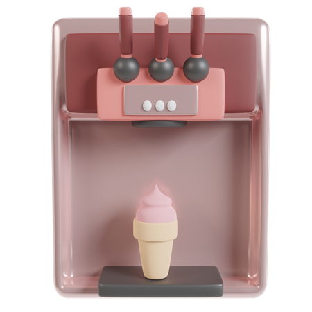 Machine à glace  3D Illustration