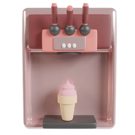 Machine à glace  3D Illustration