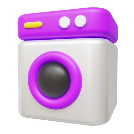 Machine à laver stylisée  3D Icon