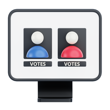 Machine à voter  3D Icon