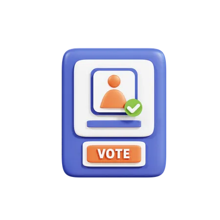 Machine à voter  3D Icon