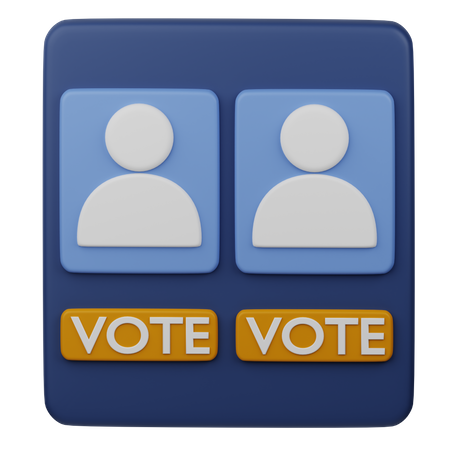 Machine à voter  3D Icon