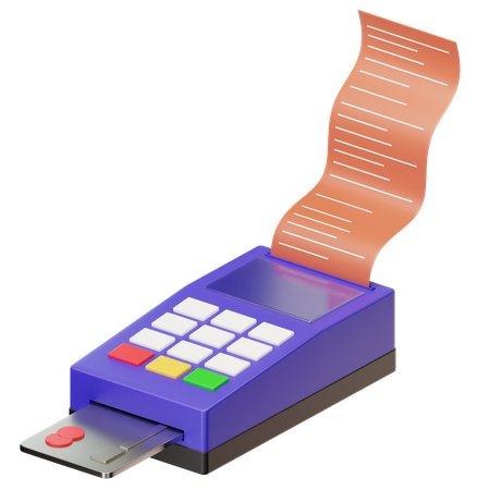 Machine de paiement par carte  3D Icon