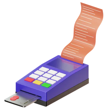 Machine de paiement par carte  3D Icon