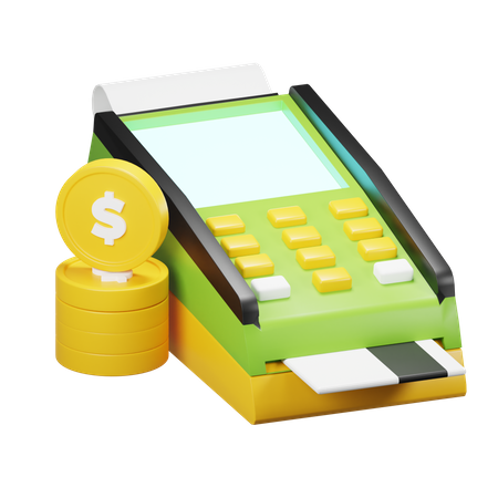 Machine de paiement par débit  3D Icon