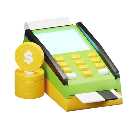 Machine de paiement par débit  3D Icon