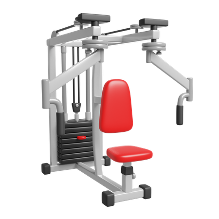 Machine de presse à banc assis  3D Icon