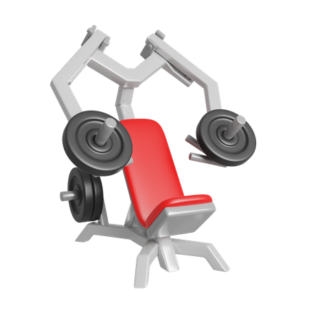 Machine de presse pectorale assise  3D Icon