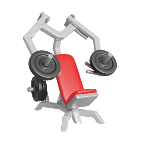 Machine de presse pectorale assise  3D Icon