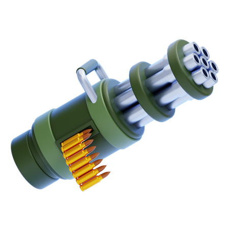 機関銃  3D Icon