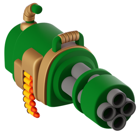 Machine Gun  3D Icon