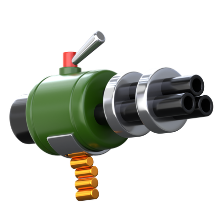 Machine Gun  3D Icon
