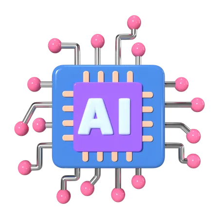 This Is Machine Learning 3 D Render Illustration Icon It Comes As A High Resolution PNG File Isolated On A Transparent Background The Available 3 D Model File Formats Include BLEND OBJ FBX And GLTF 3D Icon