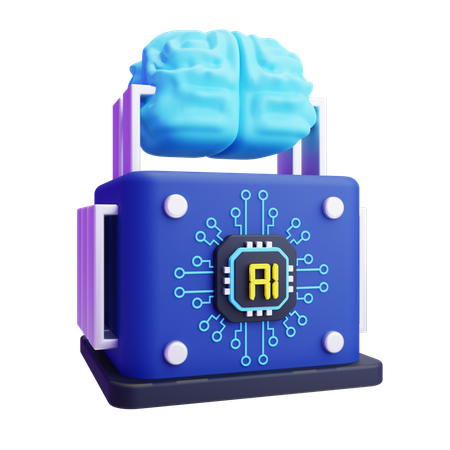 Machine Learning  3D Icon