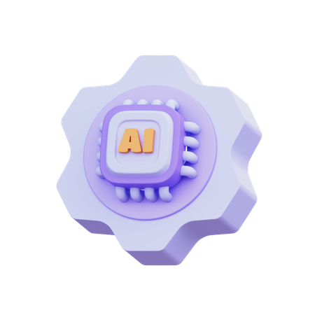 Machine Learning  3D Icon