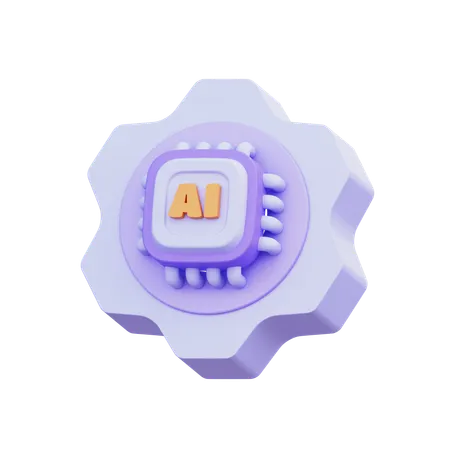 Machine Learning  3D Icon