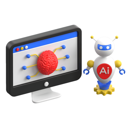 Machine Learning  3D Icon