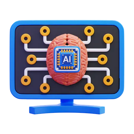 Machine Learning  3D Icon