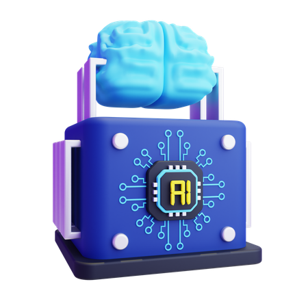 Machine Learning  3D Icon