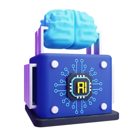 Machine Learning  3D Icon