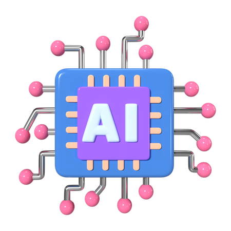 Machine Learning  3D Icon