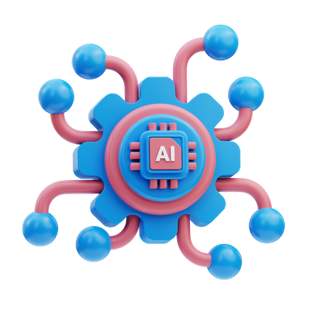 Machine Learning  3D Icon