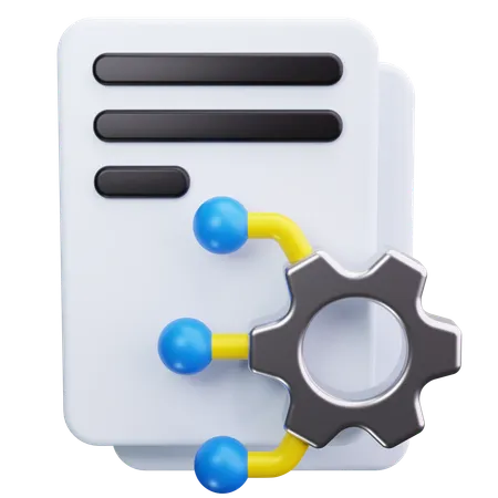 Machine Learning Gear  3D Icon