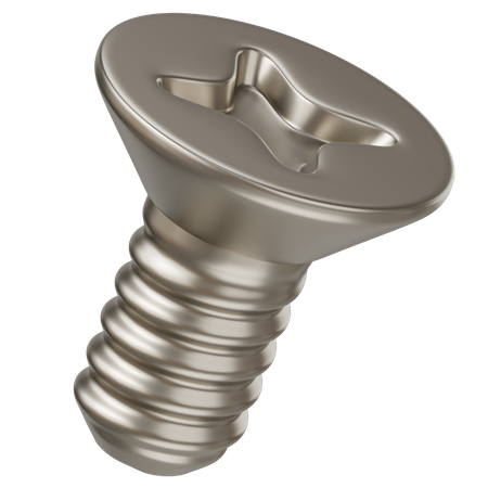 Machine Screw  3D Icon