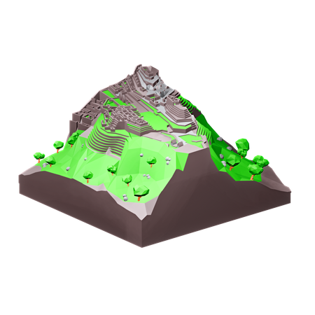 Machu ichu  3D Icon