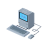 macintosh computer 3d illustration