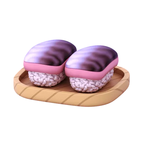 Mackerel Nigiri  3D Icon
