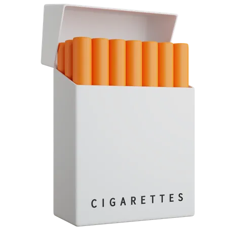 Pacote De Cigarros Com Ilustracao De Icone 3 D 3D Icon