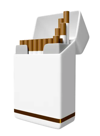 Maco De Cigarros Aberto 3 D Isolado Ilustracao De Renderizacao 3 D 3D Icon