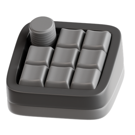 Macropad mecánico  3D Icon