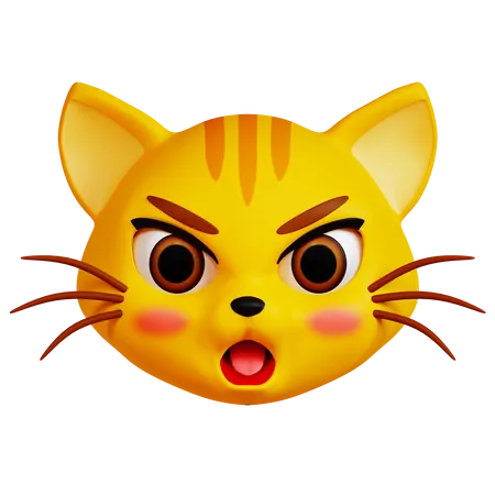 Mad Cat  3D Icon
