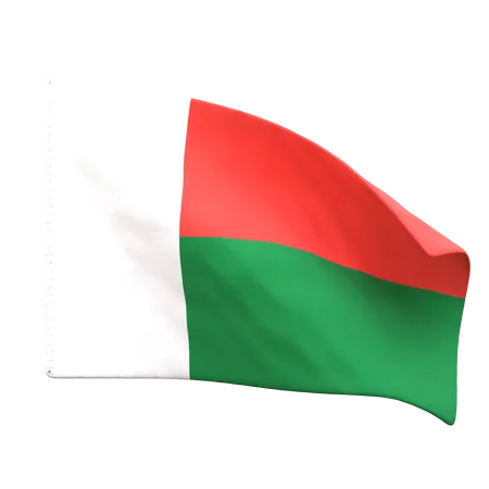 Drapeau de Madagascar  3D Icon