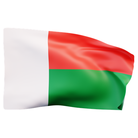 Madagascar Flag  3D Icon