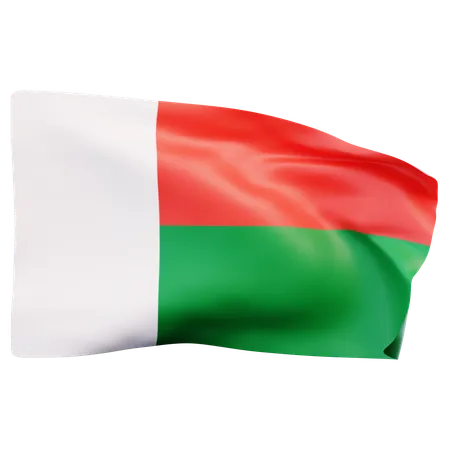 Madagascar Flag  3D Icon