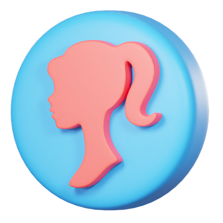 Mädchen  3D Icon