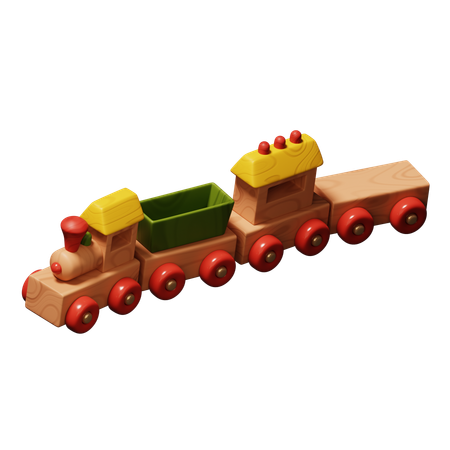 Choo-choos de madeira  3D Icon