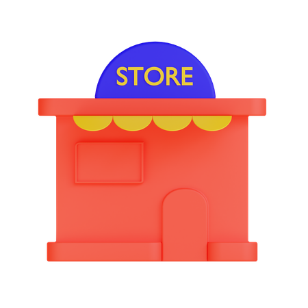 Magasin  3D Illustration