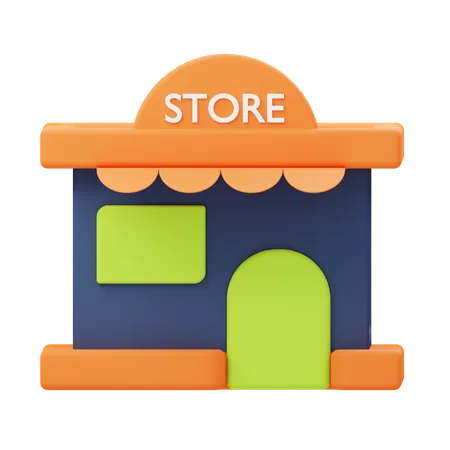 Magasin  3D Illustration