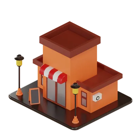 Magasin  3D Illustration