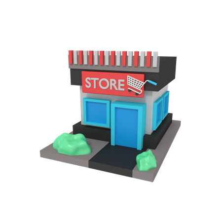 Magasin  3D Illustration